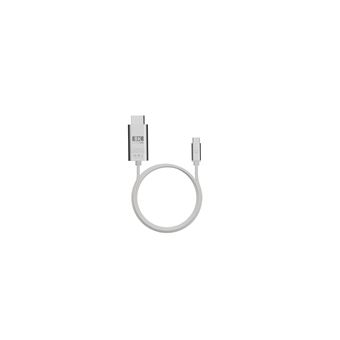 Câble USB-C Lnq vers Display Port 8K/60Hz 2 m Gris sidéral
