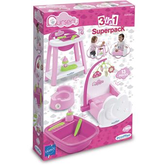 Jeu d'imitation Ecoiffier 3 en 1 nursery