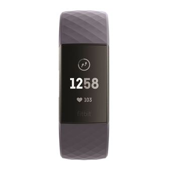 Bracelet connecté Fitbit Charge 3 Aluminium Or Rose et Bleu Ardoise