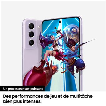 Samsung Galaxy S21 FE 5G - 5G smartphone - double SIM - RAM 6 Go / Mémoire interne 128 Go - écran OEL - 6.4" - 2340 x 1080 pixels (120 Hz) - 3 x caméras arrière 12 MP, 12 MP, 8 MP - front camera 32 MP - graphite