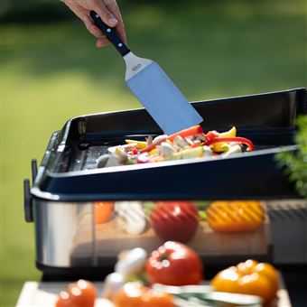 Plancha gaz Eno Enosign 65 Inox 570232010701 4800 W Argent et Noir