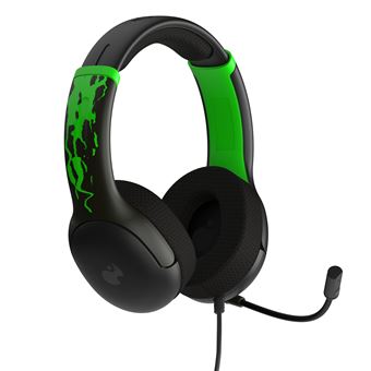 Casque filaire Pdp Airlite Glow pour console Xbox Series X/S Xbox One et PC Gris et vert
