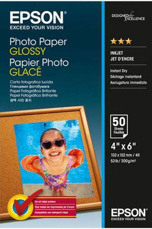 Papier d'impression Epson Papier Photo Glacé 200 g 10X15