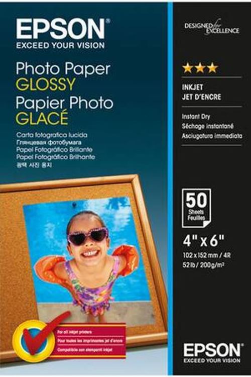 Papier d'impression Epson Papier Photo Glacé 200 g 10X15 - vue 4