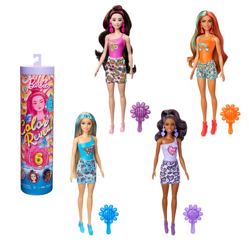 Poupee Barbie Mannequin Color Reveal Arc En Ciel Modele aleatoire Poupee Achat prix fnac