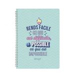 Cahier grand format Mr. Wonderful Rends facile