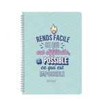 Cahier grand format Mr. Wonderful Rends facile