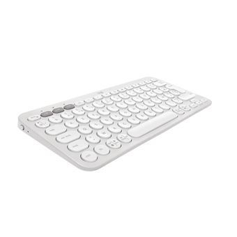 Clavier sans fil Bluetooth Azerty Logitech Pebble Keys 2 K380s Blanc