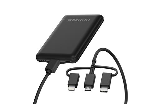 Kit De Chargement Batterie Externe + Câble Mfi 2.0 1M Otterbox Noir