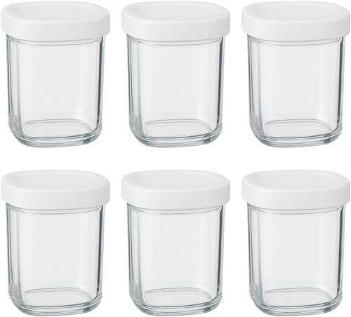 Tefal 6 Pots De Yaourt Tefail Multi Delices Express Xf1001E1 En Verre