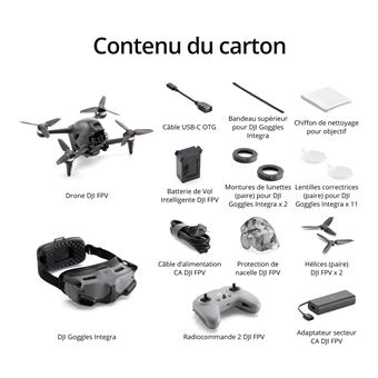 Drone Dji FPV FAQ Noir