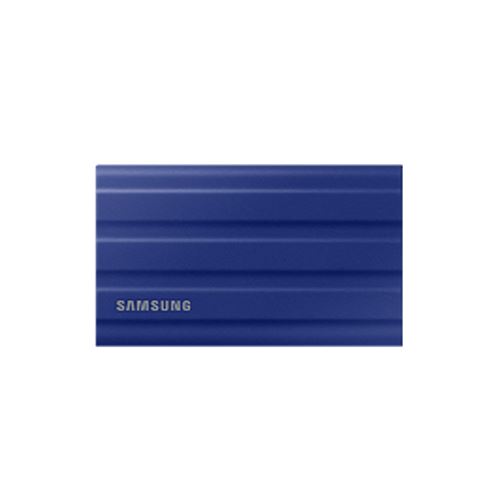 Samsung T7 Shield MU-PE2T0R - SSD - gecodeerd - 2 TB - extern (draagbaar) - USB 3.2 Gen 2 (USB-C aansluiting) - 256-bits AES - blauw