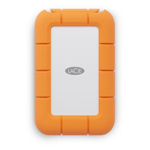 Disque SSD externe LaCie Rugged Mini 1 To Blanc et Orange