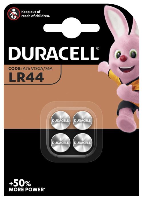 4 Piles LR44 Duracell