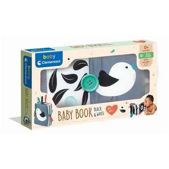 Livre bébé - Livre en tissu - Noir et Blanc