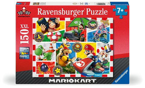 Puzzle 150 pièces Ravensburger La course de Mario Kart - Ravensburger