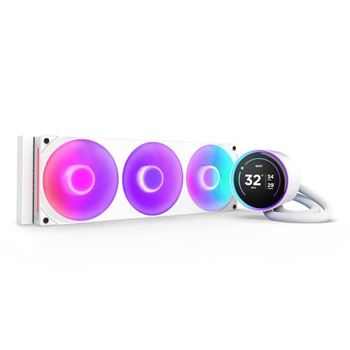 Kit Watercooling CPU NZXT Kraken Elite 360 RGB blanc