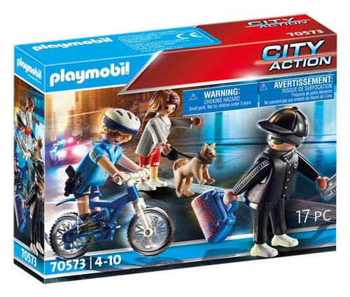 Playmobil Les Policiers 70573 Police Policière Et Voleur