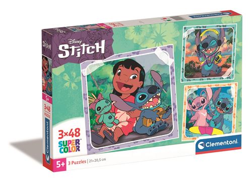 Clementoni Supercolor Stitch Jigsaw puzzle 48 pc(s) Cartoons