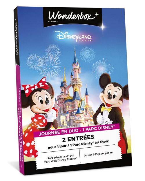 Coffret cadeau Ticknbox Disneyland Paris 1 jour et 1 parc
