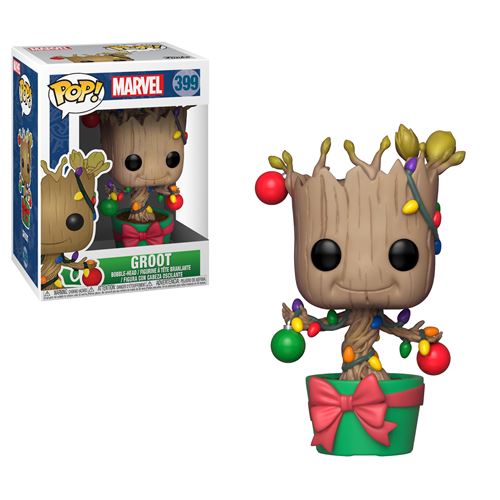 MARVEL-BOBBLE HEAD POP N°399-HOLIDAY GROOT