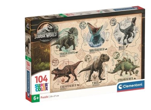 Puzzle 104 pièces Clementoni Jurassic World