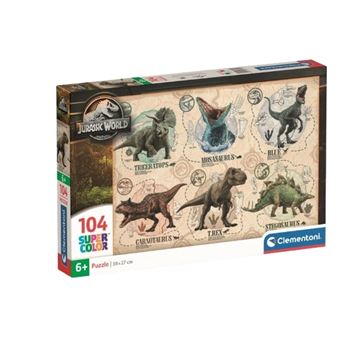 Puzzle 104 pièces Clementoni Jurassic World - Puzzle - Achat & prix | fnac