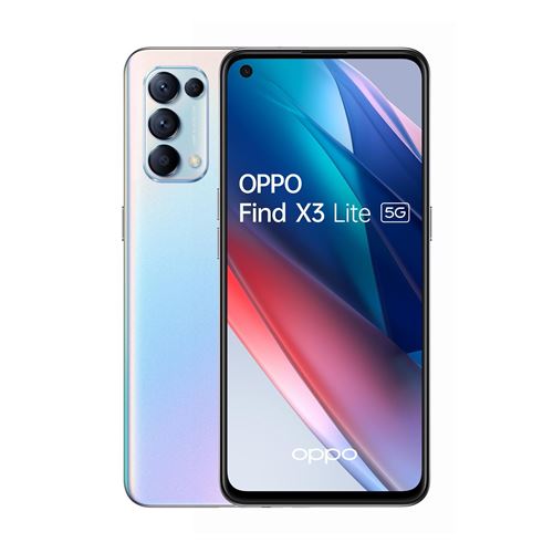 Smartphone Oppo Find X3 Lite 6.43 Double SIM 128 Go 5G Argent galactique