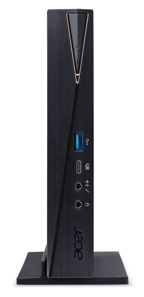 Acer Revo Box RN86 - Mini-PC - Core i3 9100T / 3.1 GHz - RAM 8 GB - SSD 512 GB - UHD Graphics 630 - GigE, 802.11ac Wave 2 - WLAN: 802.11a/b/g/n/ac Wave 2, Bluetooth 5.0 - Win 10 Home 64 bits - monitor: geen