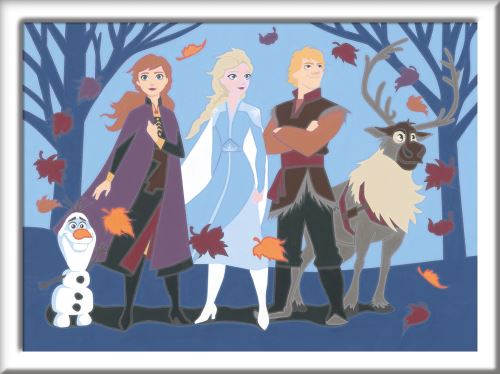 Numéro d'Art Elsa et Anna / Frozen La Reine des Neiges Ravensburger Moyen  Format