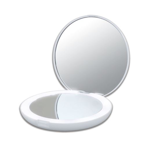 Miroir de poche Okoia LED 12 cm Blanc