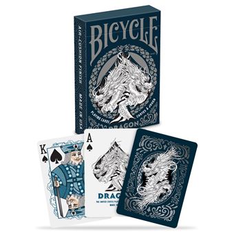 Jeu De Cartes Bicycle Dragon Jaune – 54 Cartes, Design Tarot, Fini Air Cushion, USPCC – Cadeau Collectionneur