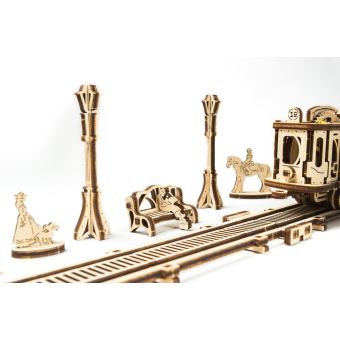 Puzzle 3D Ugears Ligne de Tram