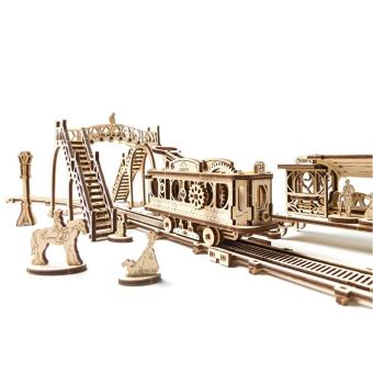 Puzzle 3D Ugears Ligne de Tram