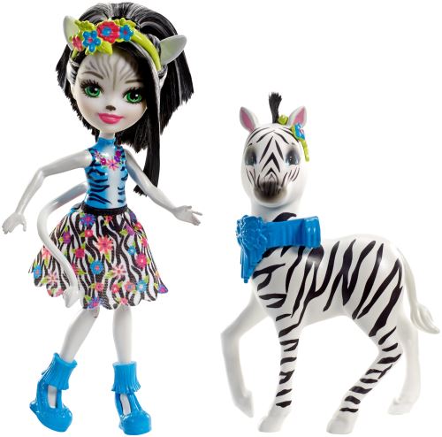 Coffret Enchantimals Balade Zoo Zèbre Zelena