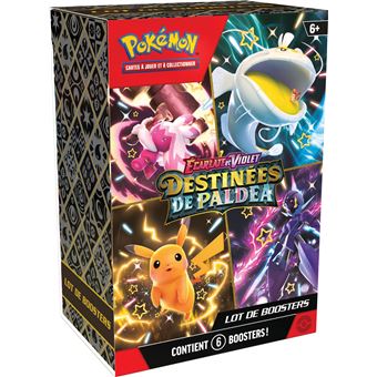 Cartes à collectionner Pokémon Bundle 6 boosters Destinées de Paldea 24 - 1