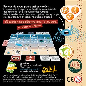 Jeu de réflexion Jeux Opla La Marche du Crabe