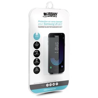 Protège-écran en verre trempé Urban Factory Transparent pour smartphone Samsung J5 2017