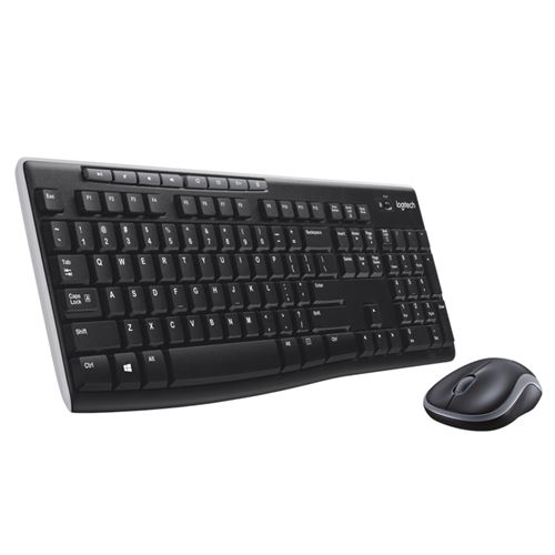 Ensemble clavier et souris sans fil Logitech MK270 noir