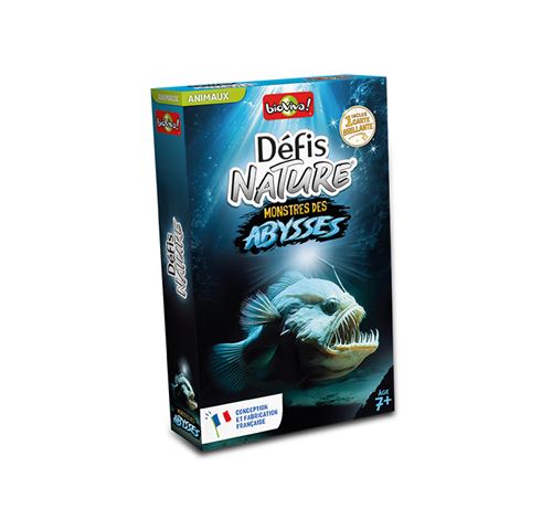 Jeu de culture générale Bioviva Défis Nature Monstres des Abysses