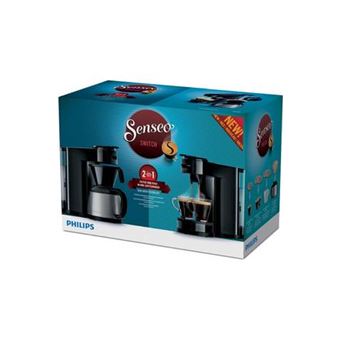 Cafetière à dosettes ou capsules Philips Senseo Switch HD7892/61 Noir -  Achat & prix