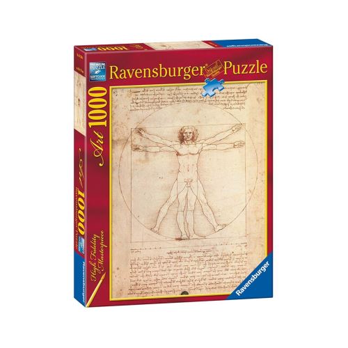 Puzzle Ravensburger 1000 Pièces - Œuvre De Léonard De Vinci, Occasion, Thème Artistique