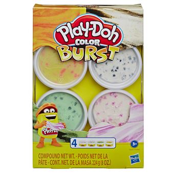 Pack de 4 pots Play-Doh Explosion de Couleurs Modèle aléatoire