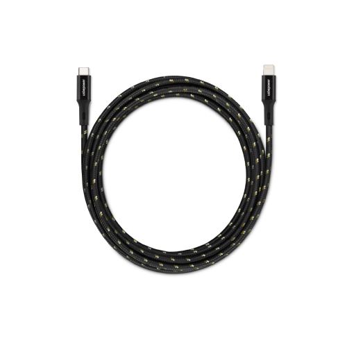 Câble Usbepower USB-C vers Lightning 1.2 m Noir