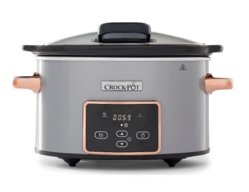 Mijoteuse électrique programmable Crock-Pot 3,5 L Argent et Cuivre