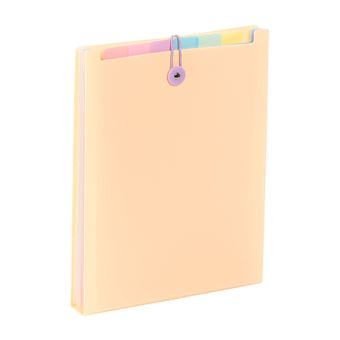 Trieur extensible vertical Viquel Rainbow Pastel 6 compartiments Modèle aléatoire