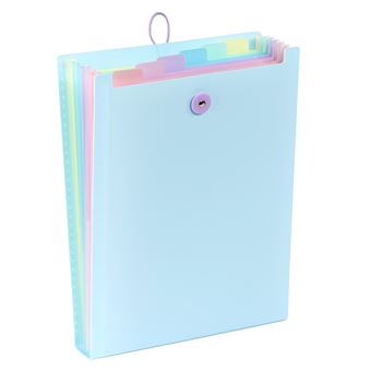 Trieur extensible vertical Viquel Rainbow Pastel 6 compartiments Modèle aléatoire