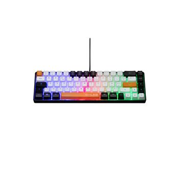 Clavier Gamer - The G-Lab Keyz Hydrogen - Filaire Azerty Rétroéclairage - Noir/Blanc/Orange