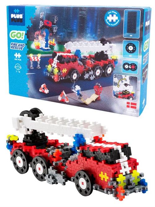 Jeu de construction Plus Plus Go Pompier 500 pièces
