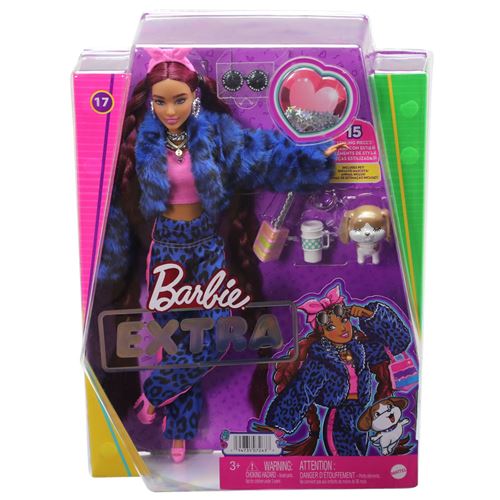 Poupée Barbie Extra Bleu Léopard